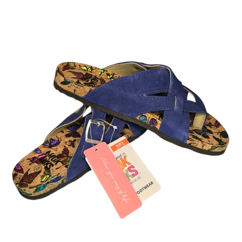 Mukluk Tessa Terra Turf Foot Bed Sandals